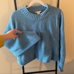 Blue Balloon Sleeved Sweater Large